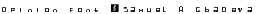 Opinion font (Samuel A Gbadeyan) Regular