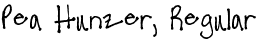 Pea Hunzer, Regular