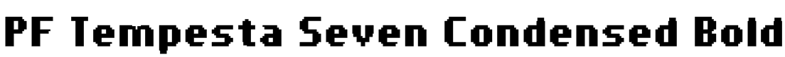 PF Tempesta Seven Condensed, Bold