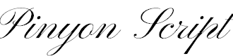 Pinyon Script