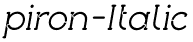 piron-Italic