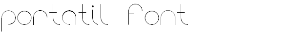 portatil font