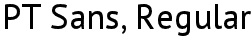 PT Sans, Regular