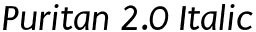 Puritan 2.0 Italic