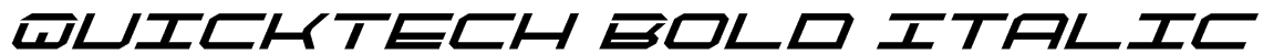 QuickTech Bold Italic