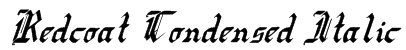 Redcoat Condensed Italic