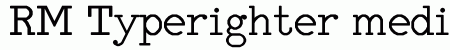 RM Typerighter medium