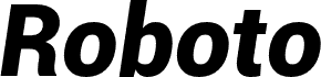 Roboto Black Italic