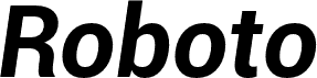 Roboto Bold Italic