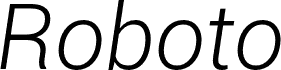 Roboto Light Italic