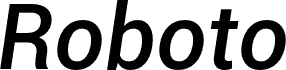 Roboto Medium Italic