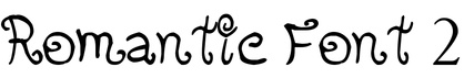 Romantic Font 2