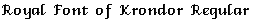 Royal Font of Krondor Regular