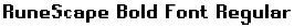 RuneScape Bold Font Regular