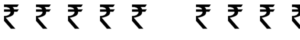 rupee symbol font