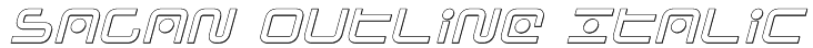 Sagan Outline Italic