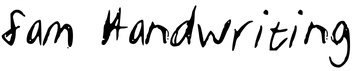 Sam Handwriting