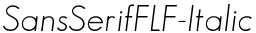 SansSerifFLF-Italic