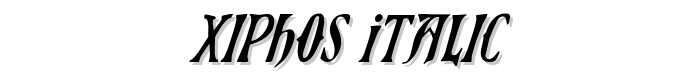 Schmale Anzeigenschrift Zier