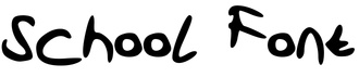 School Font