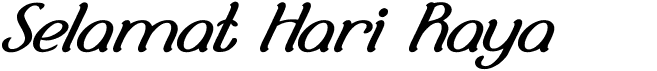 selamat hari raya font selamat hari raya font
