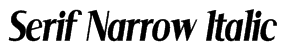 Serif Narrow Italic