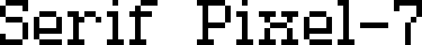 Serif Pixel-7