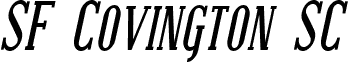 SF Covington SC Cond Bold Italic
