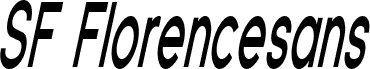 SF Florencesans Comp Bold Italic