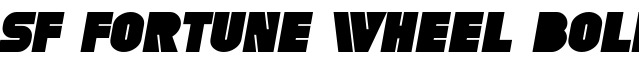 SF Fortune Wheel Bold Italic
