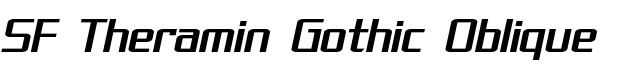 SF Theramin Gothic