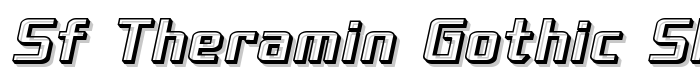 SF Theramin Gothic Shaded Oblique