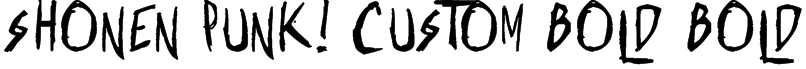 Shonen Punk! Custom Bold Bold