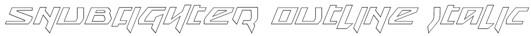 Snubfighter Outline Italic