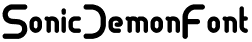 Sonic Demon Font