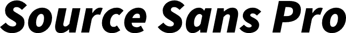 Source Sans Pro Black Italic