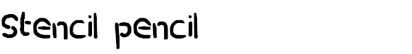 stencil pencil