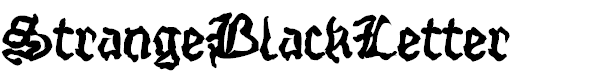 Strange Black Letter