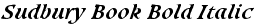 Sudbury Book Bold Italic