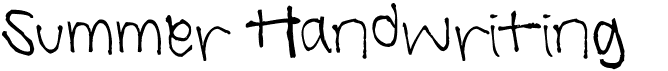 Summer Handwriting