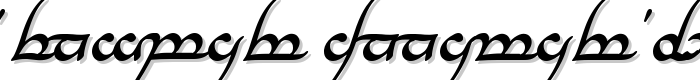 Tengwar Annatar Bold Italic