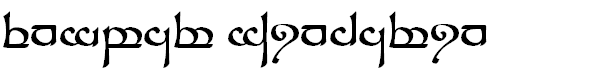 Tengwar Sindarin