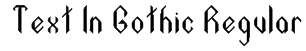 Text In Gothic Regular