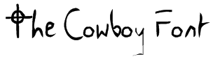 The Cowboy Font