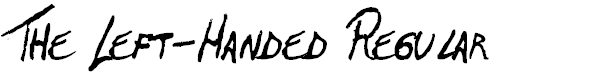 The Left-Handed Regular