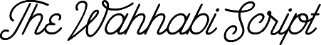 The Wahhabi Script Bold Italic