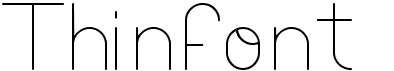 Thin Font