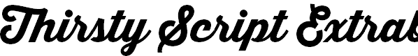 Thirsty Script Extrabold Demo