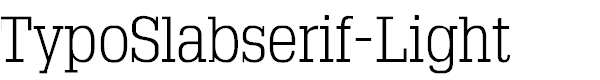 Typo Slab Serif
