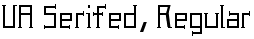 UA Serifed, Regular